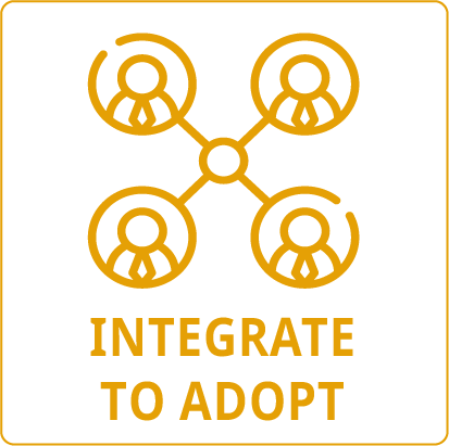 icon integrate to adopt